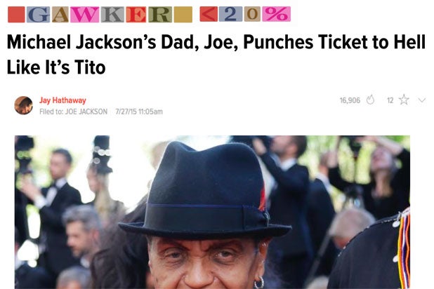 Gawker parody (Matt Dekneef)