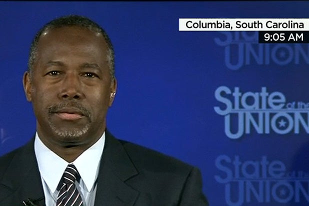 Carson appears on "State of the Union" on August 23, 2015