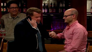James Corden Tries to Set His Producer Up With Sharon Stone (Video)