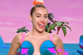 Miley Cyrus Goes Topless in Racy Promo for 2015 MTV VMAs (Video)