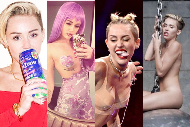 Miley Cyrus Gives Blow Job