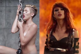 Miley Cyrus Argues ‘Guns’ in Taylor Swift’s ‘Bad Blood’ Are More Offensive Than ‘My Titties’