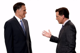 Stephen Colbert Recruits a Hungry Mitt Romney for New ‘Late Show’ Teasers (Video)