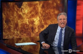 Jon Stewart Bids ‘Adios Motherf–ker’ to Fox News (Video)