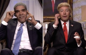 Jimmy Fallon Spoofs Donald Trump in Fake Phone Call to Barack Obama (Video)