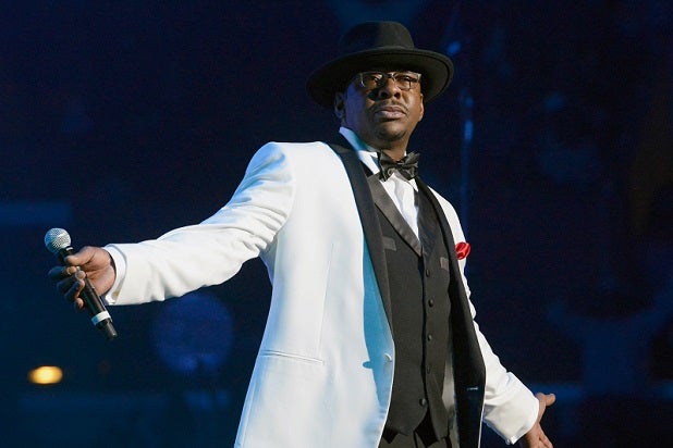 LOS ANGELES, CA - JUNE 30: Bobby Brown performs onstage with New Edition during R. Kelly, New Edition and The Jacksons at the 2013 BET Experience at Staples Center on June 30, 2013 in Los Angeles, California. (Photo by Earl Gibson III/Getty Images for BET)