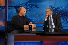 Jon Stewart, Louis C.K. Reminisce About Early Stand-Up Days During Final ‘Daily Show’ Interview (Video)