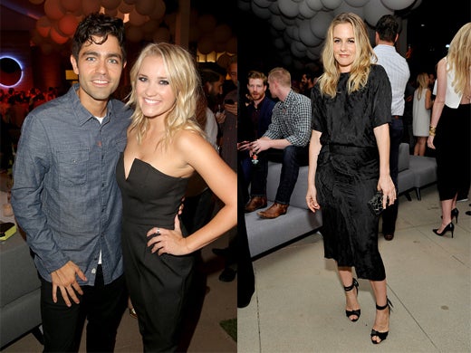 Adrian Grenier and Emily Osment; Alicia Silverstone. (John Schiulli/Getty Images)