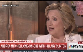 5 Biggest Revelations From Hillary Clinton’s MSNBC Interview: Trump ‘Candidate of Being Against’ (Video)
