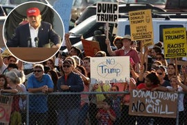 Protesters Crash Donald Trump Rally in LA With Chants of ‘No Fascists, No KKK, No Racists’ (Video)