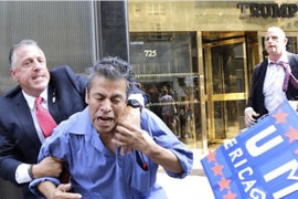 Donald Trump’s Security Hits Mexican Immigrant In The Face