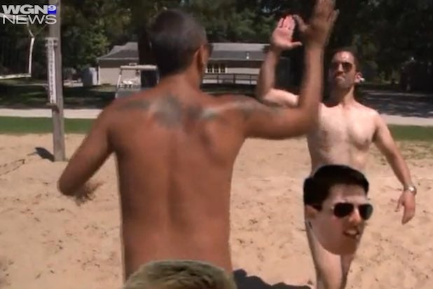 Nudism 14 - TV Sports Anchor Recreates 'Top Gun' Volley Ball Scene With ...