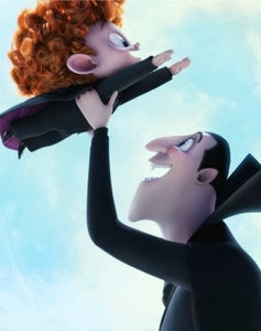 Dennis (Asher Blinkoff) and Dracula (Adam Sandler) in Columbia Pictures and Sony Pictures Animation's HOTEL TRANSYLVANIA 2.