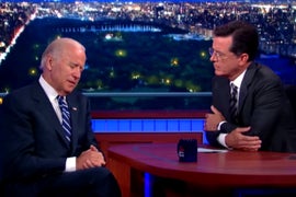 Joe Biden Gets Emotional With Stephen Colbert Over Son’s Death (Video)