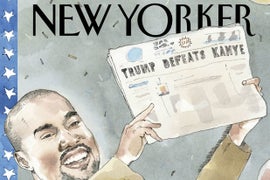 Kanye West Defeats Donald Trump in The New Yorker’s Throwback 1948 Cover