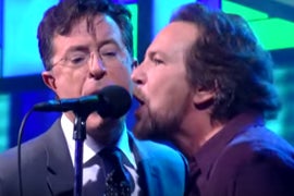 Stephen Colbert Rocks Out With Pearl Jam on CBS ‘Late Show’ (Video)