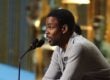 Chris Rock rehearsing for the 2005 Oscars