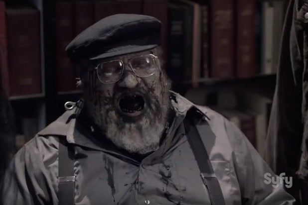 George R R Martin Makes Zombie Cameo On Syfy S Z Nation Video