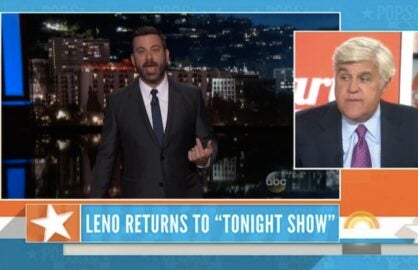 Jay Leno on Jimmy Kimmel Feud: 'Welcome to Show Business' (Video)