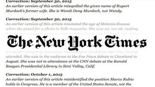 New York Times Adds 5 Corrections to Melania Trump Story