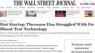 Blood-Testing Company CEO Blasts ‘Tabloid’ Wall Street Journal at Paper’s Own Tech Conference