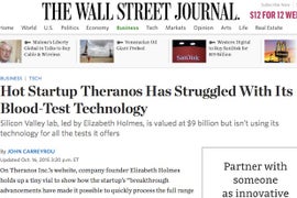 Blood-Testing Company CEO Blasts ‘Tabloid’ Wall Street Journal at Paper’s Own Tech Conference