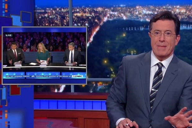 Stephen Colbert Rips CNBC GOP Debate for Being 'Confusing and Boring