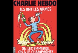 Charlie Hebdo Says ‘Screw’ ISIS: ‘They Got the Weapons, We Got the Champagne!’