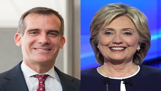 LA Mayor’s Hillary Clinton Endorsement Taken Back After PR Snafu