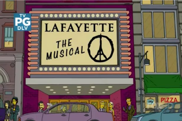 Simpsons Paris Attack Tribute