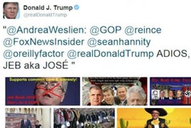 Donald Trump Retweets Nazi-Draped Jeb Bush Image