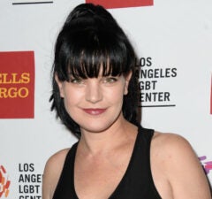 Pauley Perrette at the Hyatt Regency Century Plaza on November 7, 2015 in Los Angeles, California.