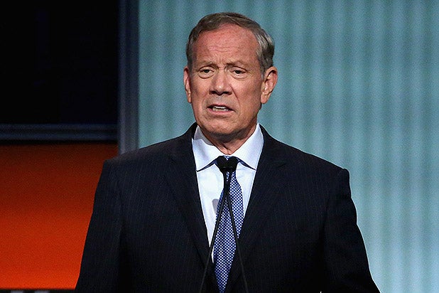 CLEVELAND, OH - AUGUST 06: Republican presidential candidate George Pataki participates in a presidential pre-debate forum hosted by FOX News and Facebook at the Quicken Loans Arena August 6, 2015 in Cleveland, Ohio. Pataki and six other GOP candidates were selected to participate in the forum based on their rank in an average of the five most recent national political polls. (Photo by Chip Somodevilla/Getty Images)