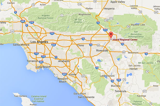 Inland Regional center map