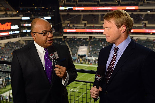 Mike Tirico Jon Gruden Monday Night Football