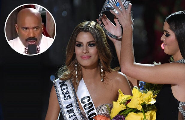 Wwe Spoofs Steve Harveys Miss Universe Debacle During The Slammy Awards Video