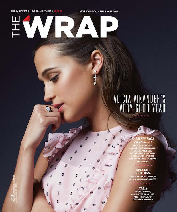 Alicia Vikander Wrap magazine cover