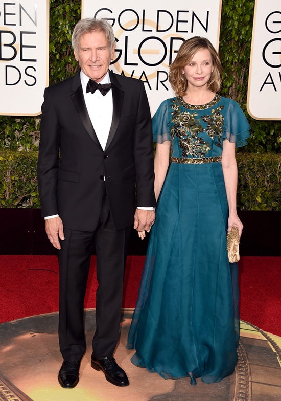 Harrison Ford Calista Flockhart 2016 Golden Globes Harrison Ford Calista Flockhart 2016 Golden Globes