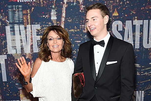 Sarah Palin & Track Palin at SNL 40th Anniversary