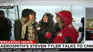 Steven Tyler Crashes Live CNN Snow Report, Warns Viewers to ‘Stay Home’ (Video)