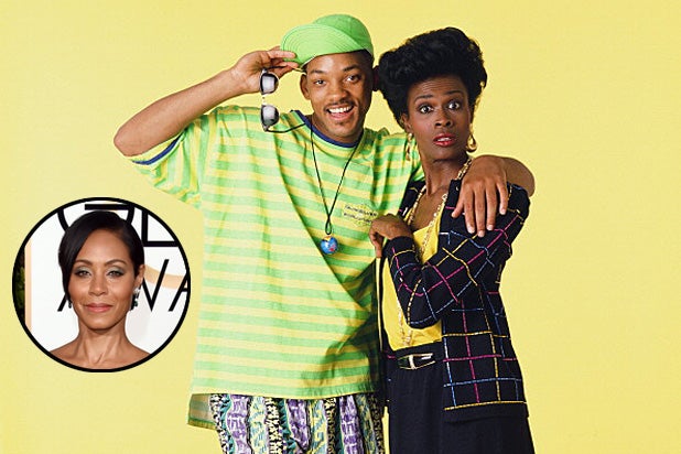 The Fresh Prince of Bel-Air's Will Smith & Janet Hubert, with Jada Pinkett Smith