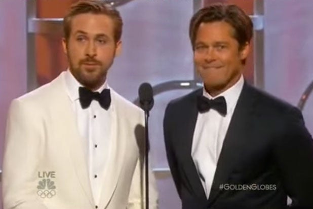 Brad Pitt Ryan Gosling Golden Globes
