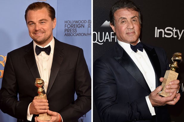 Leonardo DiCaprio Sylvester Stallone Golden Globes