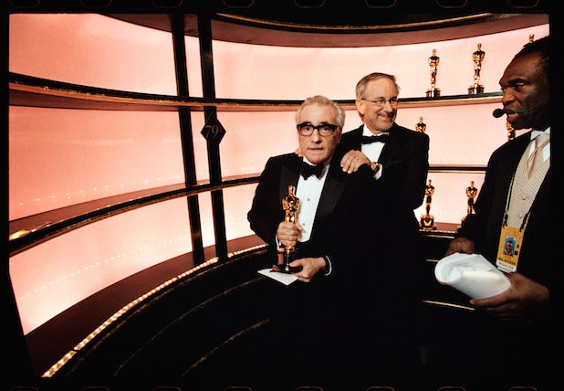 Martin Scorsese and Steven Spielberg at the Oscars in 2007 Martin Scorsese and Steven Spielberg at the Oscars in 2007