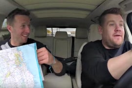 Chris Martin Hitchhikes to Super Bowl 50 in ‘Carpool Karaoke’ Teaser (Video)