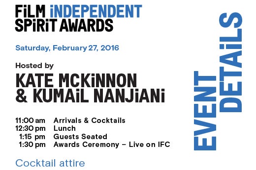 Film Independent Spirit Awards Invitation