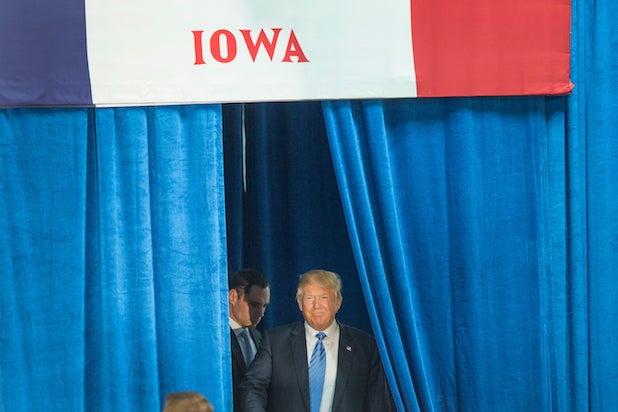 Donald Trump Holds Campaign Rally In Davenport