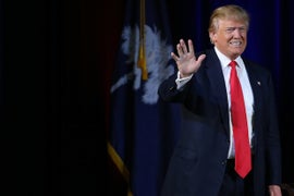 Trump Today: Biting at Hillary’s Bark, Clowning Jeb’s Contact Lenses (Video)