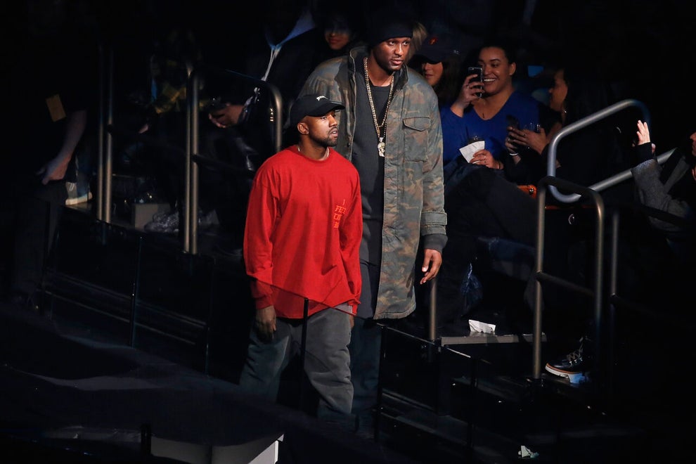 Lamar Odom at Kanye West Yeezy Fashion Show