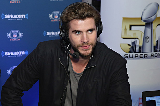 Liam Hemsworth at Sirius Radio during Super Bowl 50 Liam Hemsworth at Sirius Radio during Super Bowl 50